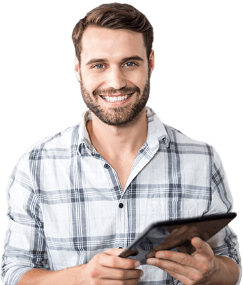 Homme dans site web pour Gyms